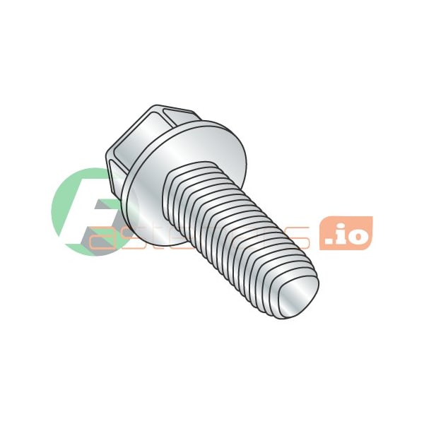 Newport Fasteners Thread Forming Screw, #6-32 x 1 in, Zinc Plated Steel Hex Head Hex Drive, 8000 PK 257951 - main